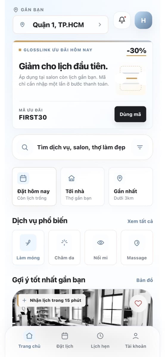 GlossLink Beautiful: Trang chủ
